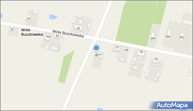 Wola Buczkowska, Wola Buczkowska, 86, mapa Wola Buczkowska