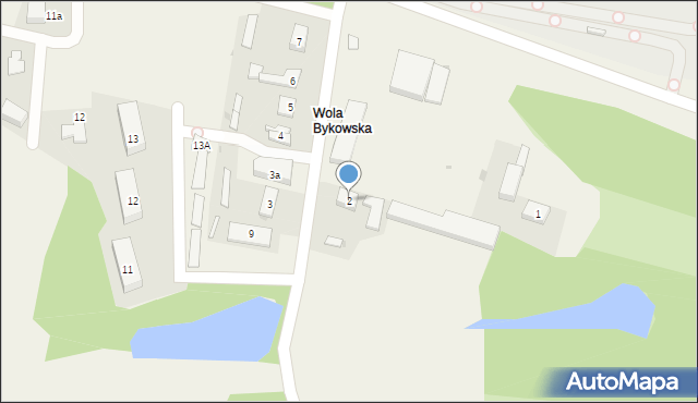 Wola Bykowska, Wola Bykowska, 2, mapa Wola Bykowska