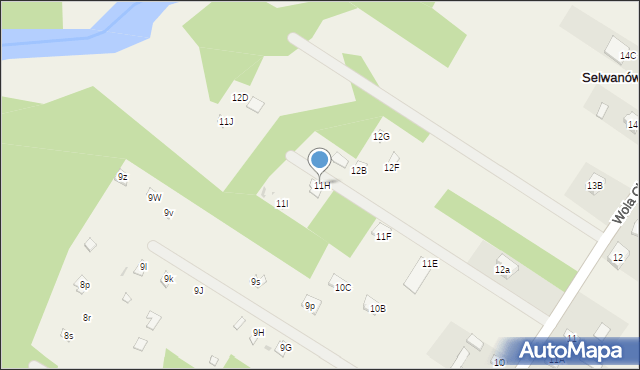 Wola Chodkowska, Wola Chodkowska, 11H, mapa Wola Chodkowska