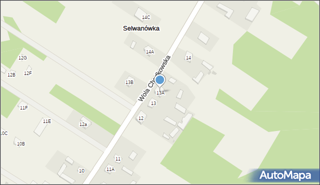 Wola Chodkowska, Wola Chodkowska, 13A, mapa Wola Chodkowska