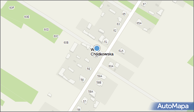 Wola Chodkowska, Wola Chodkowska, 60, mapa Wola Chodkowska