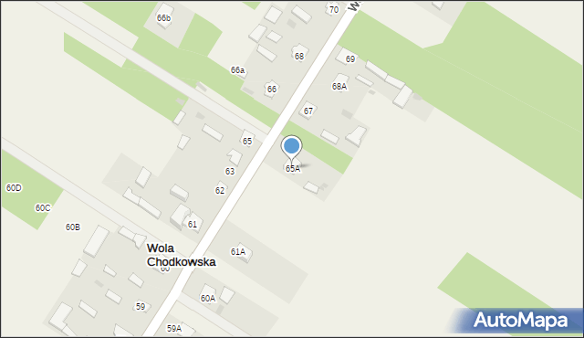 Wola Chodkowska, Wola Chodkowska, 65A, mapa Wola Chodkowska