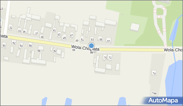 Wola-Chojnata, Wola-Chojnata, 68, mapa Wola-Chojnata