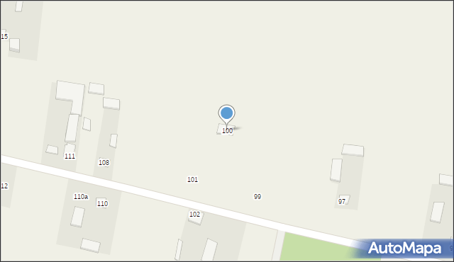 Wola Chomejowa, Wola Chomejowa, 100, mapa Wola Chomejowa