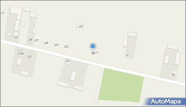 Wola Chomejowa, Wola Chomejowa, 99, mapa Wola Chomejowa