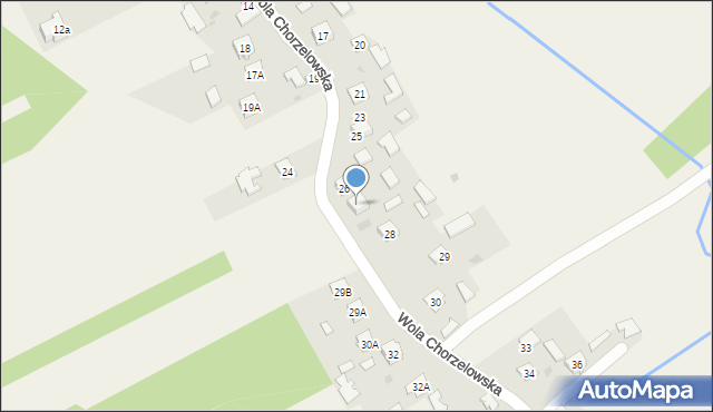Wola Chorzelowska, Wola Chorzelowska, 27, mapa Wola Chorzelowska
