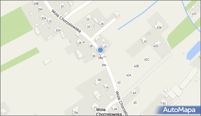 Wola Chorzelowska, Wola Chorzelowska, 39a, mapa Wola Chorzelowska