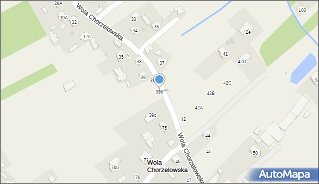 Wola Chorzelowska, Wola Chorzelowska, 39b, mapa Wola Chorzelowska