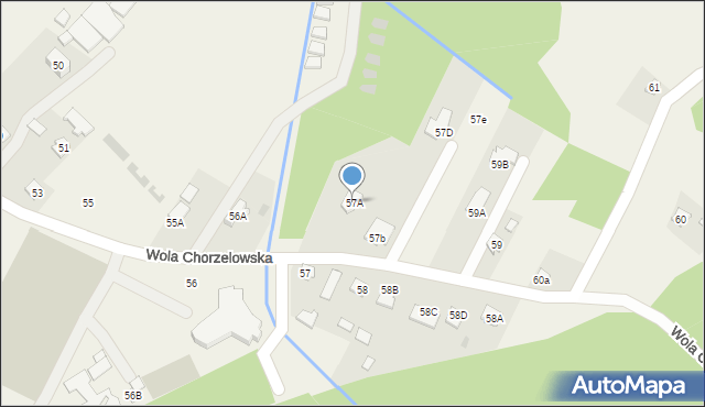 Wola Chorzelowska, Wola Chorzelowska, 57A, mapa Wola Chorzelowska