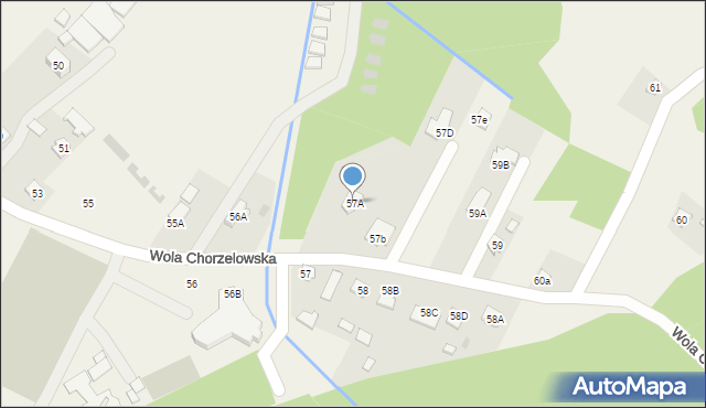 Wola Chorzelowska, Wola Chorzelowska, 57A, mapa Wola Chorzelowska