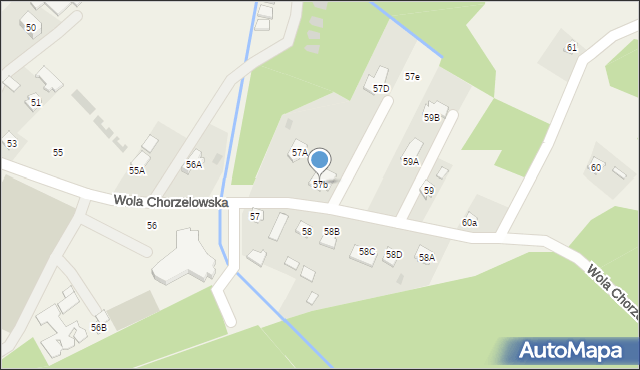 Wola Chorzelowska, Wola Chorzelowska, 57b, mapa Wola Chorzelowska