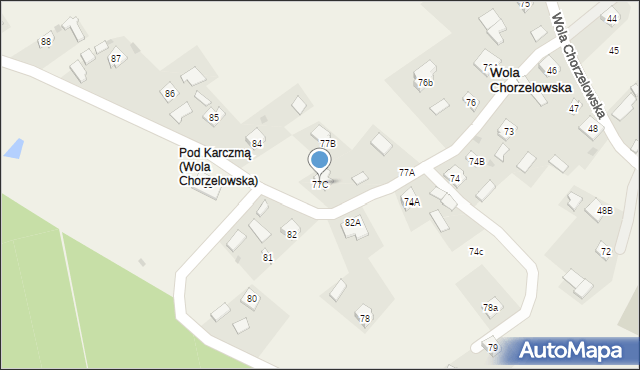 Wola Chorzelowska, Wola Chorzelowska, 77C, mapa Wola Chorzelowska