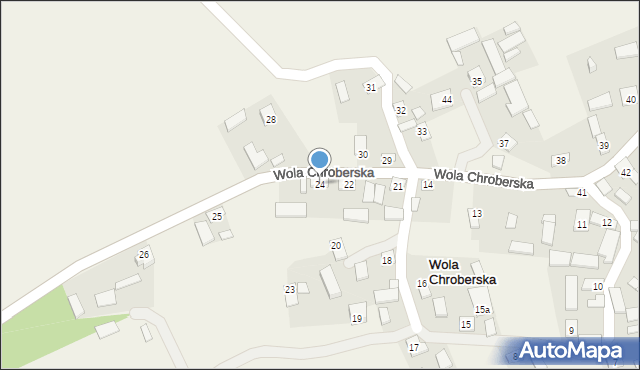 Wola Chroberska, Wola Chroberska, 24, mapa Wola Chroberska