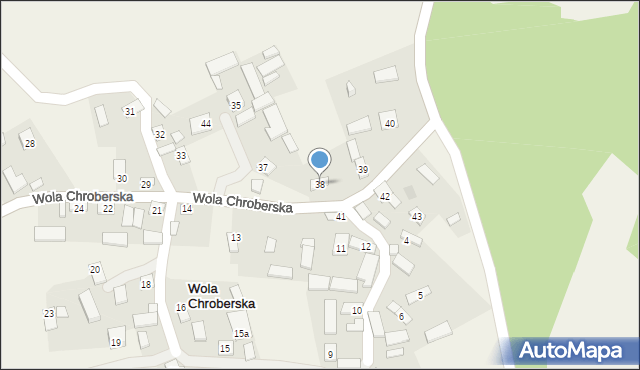 Wola Chroberska, Wola Chroberska, 38, mapa Wola Chroberska