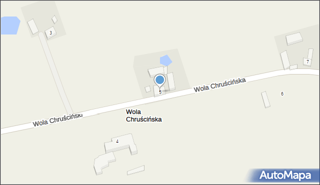 Wola Chruścińska, Wola Chruścińska, 5, mapa Wola Chruścińska