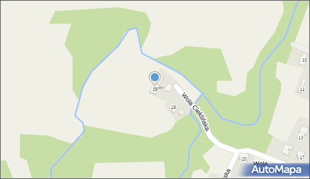 Wola Cieklińska, Wola Cieklińska, 19, mapa Wola Cieklińska