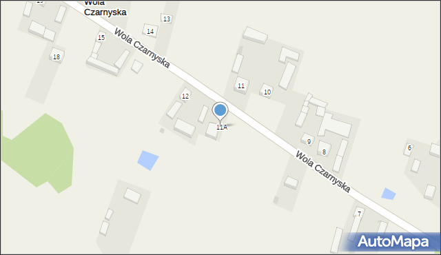 Wola Czarnyska, Wola Czarnyska, 11A, mapa Wola Czarnyska