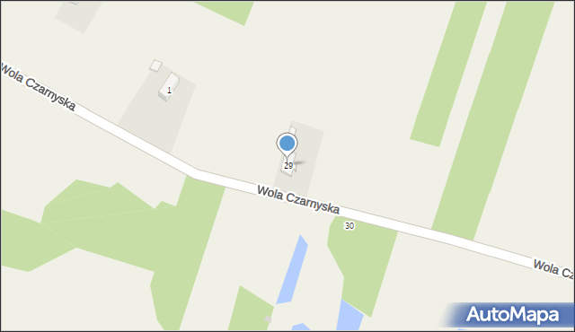 Wola Czarnyska, Wola Czarnyska, 29, mapa Wola Czarnyska