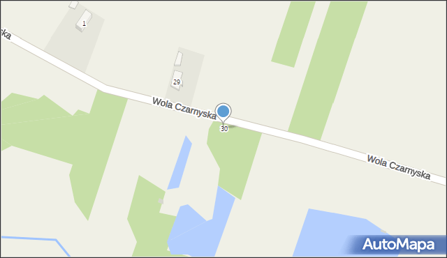 Wola Czarnyska, Wola Czarnyska, 30, mapa Wola Czarnyska