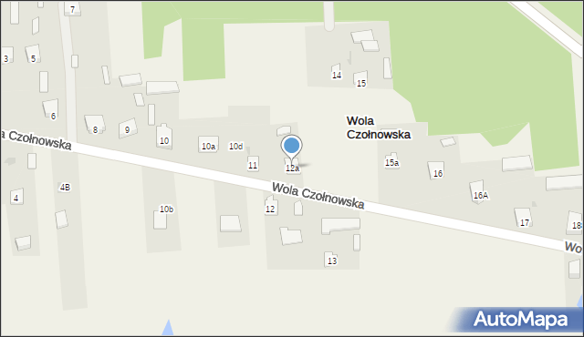 Wola Czołnowska, Wola Czołnowska, 12a, mapa Wola Czołnowska