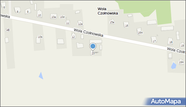 Wola Czołnowska, Wola Czołnowska, 13, mapa Wola Czołnowska