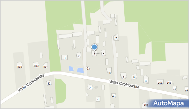 Wola Czołnowska, Wola Czołnowska, 3, mapa Wola Czołnowska