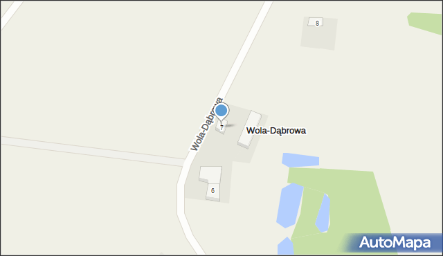 Wola-Dąbrowa, Wola-Dąbrowa, 7, mapa Wola-Dąbrowa