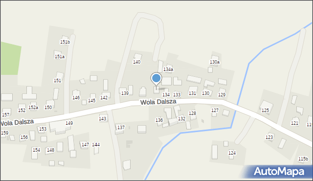 Wola Dalsza, Wola Dalsza, 135, mapa Wola Dalsza