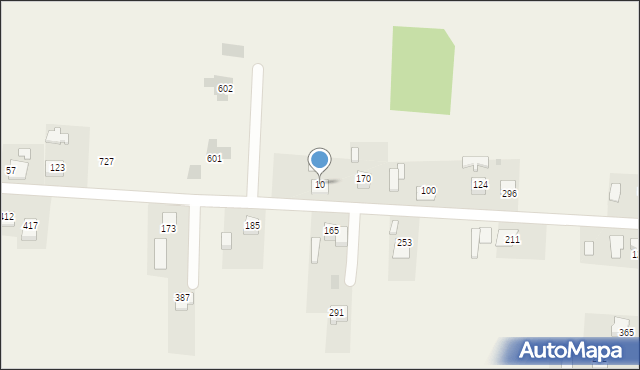 Wola Dębińska, Wola Dębińska, 10, mapa Wola Dębińska