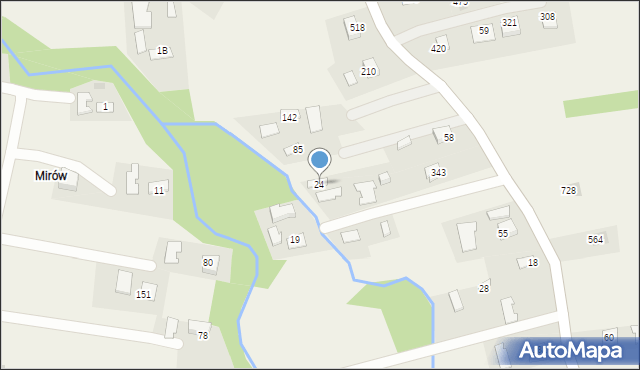 Wola Dębińska, Wola Dębińska, 24, mapa Wola Dębińska