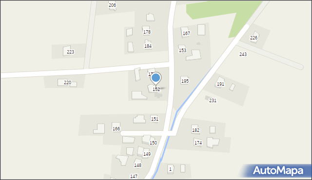 Wola Dębowiecka, Wola Dębowiecka, 152, mapa Wola Dębowiecka