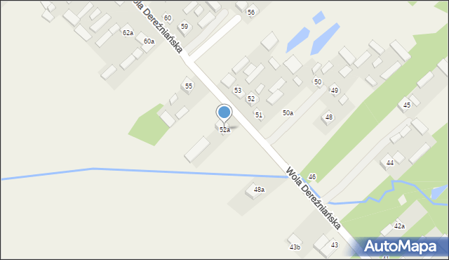 Wola Dereźniańska, Wola Dereźniańska, 52a, mapa Wola Dereźniańska