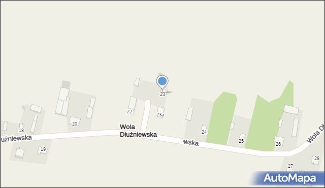 Wola Dłużniewska, Wola Dłużniewska, 23, mapa Wola Dłużniewska