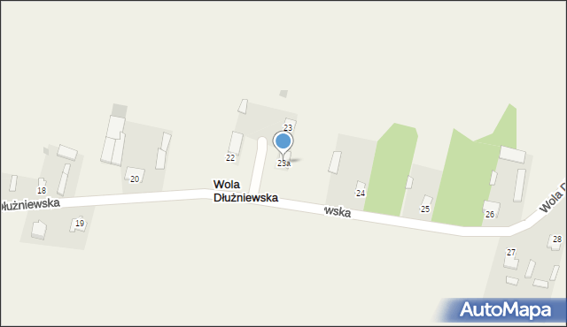 Wola Dłużniewska, Wola Dłużniewska, 23a, mapa Wola Dłużniewska