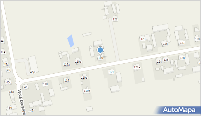 Wola Droszewska, Wola Droszewska, 120, mapa Wola Droszewska