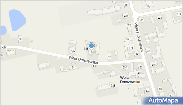 Wola Droszewska, Wola Droszewska, 53a, mapa Wola Droszewska