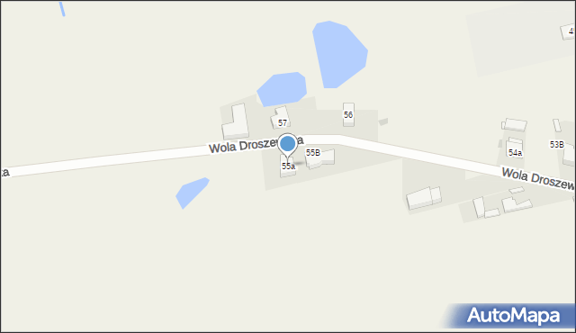 Wola Droszewska, Wola Droszewska, 55a, mapa Wola Droszewska