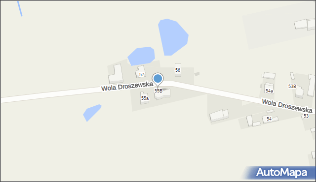 Wola Droszewska, Wola Droszewska, 55B, mapa Wola Droszewska