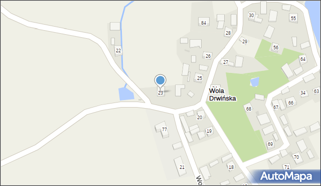 Wola Drwińska, Wola Drwińska, 23, mapa Wola Drwińska