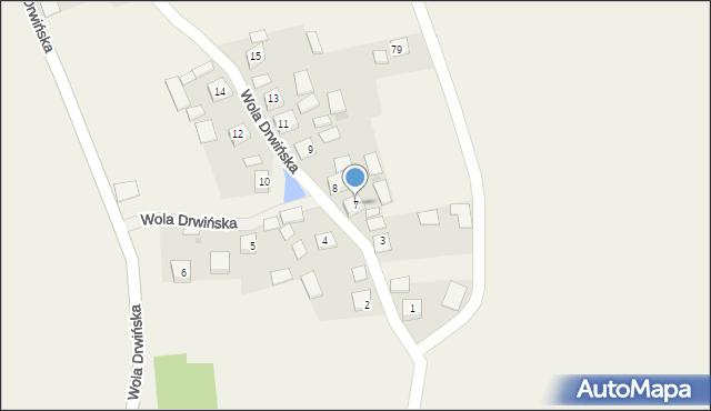 Wola Drwińska, Wola Drwińska, 7, mapa Wola Drwińska