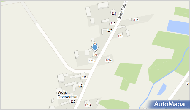 Wola Drzewiecka, Wola Drzewiecka, 121, mapa Wola Drzewiecka