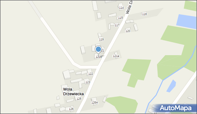 Wola Drzewiecka, Wola Drzewiecka, 121b, mapa Wola Drzewiecka