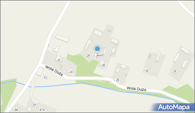 Wola Duża, Wola Duża, 27, mapa Wola Duża