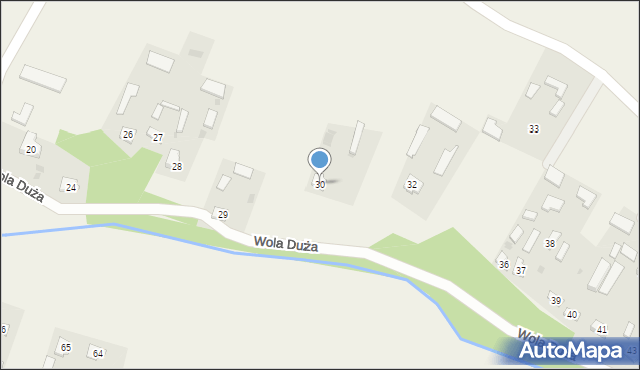 Wola Duża, Wola Duża, 30, mapa Wola Duża