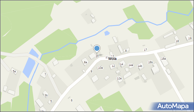 Wola Duża, Wola Duża, 10, mapa Wola Duża