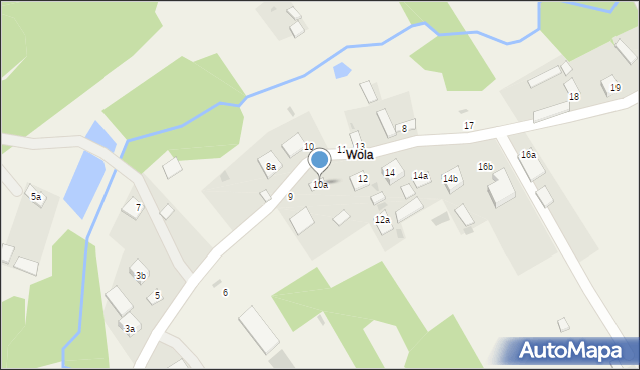 Wola Duża, Wola Duża, 10a, mapa Wola Duża