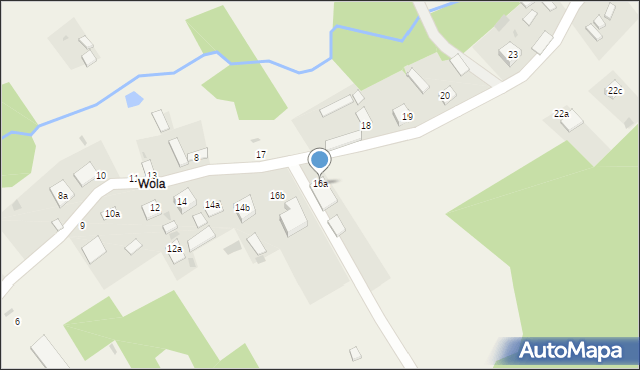 Wola Duża, Wola Duża, 16a, mapa Wola Duża