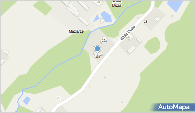 Wola Duża, Wola Duża, 26b, mapa Wola Duża