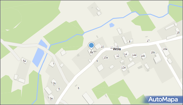 Wola Duża, Wola Duża, 8a, mapa Wola Duża