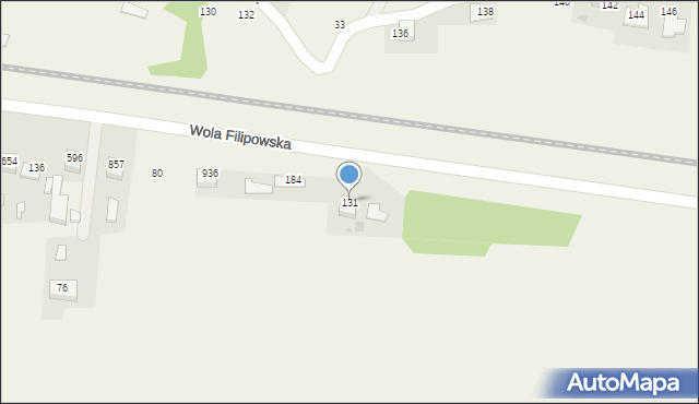 Wola Filipowska, Wola Filipowska, 131, mapa Wola Filipowska